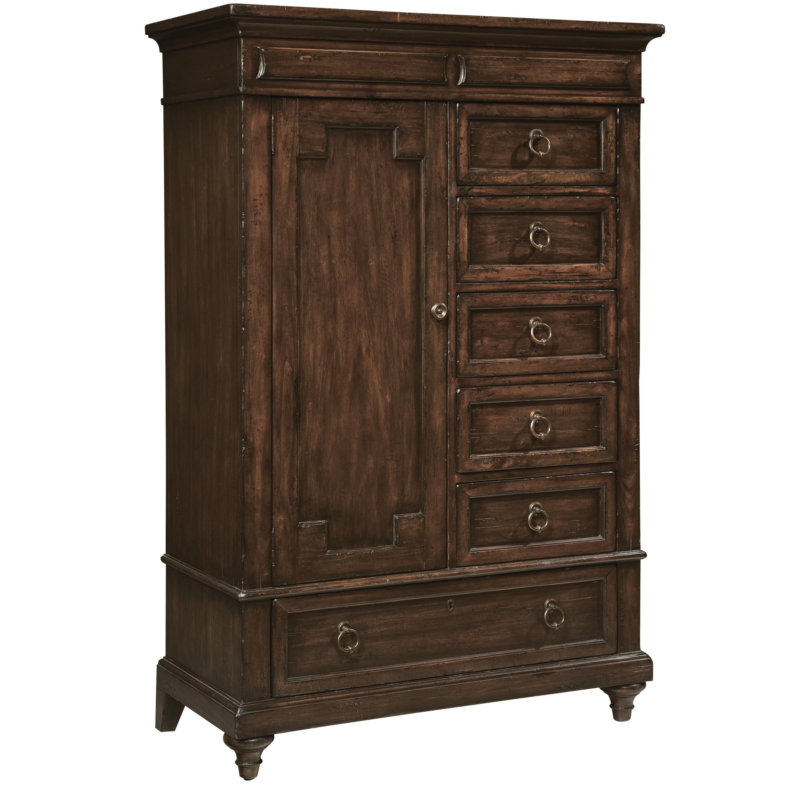Hekman Charleston Place 941702CP Chest with 1 Door and 6 Drawers